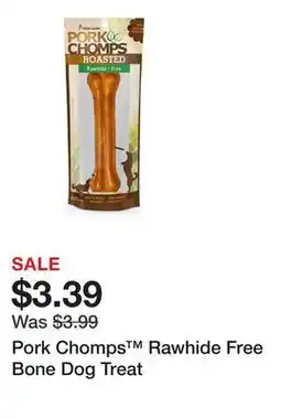 Petsmart Pork Chomps Rawhide Free Bone Dog Treat offer