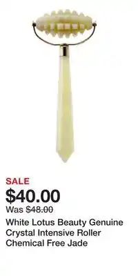 Ulta Beauty White Lotus Beauty Genuine Crystal Intensive Roller Chemical Free Jade offer