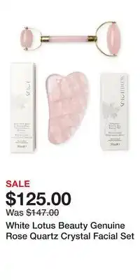 Ulta Beauty White Lotus Beauty Genuine Rose Quartz Crystal Facial Set offer