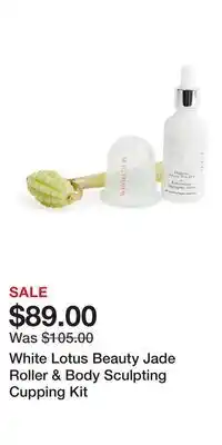 Ulta Beauty White Lotus Beauty Jade Roller & Body Sculpting Cupping Kit offer