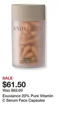 Ulta Beauty Exuviance 20% Pure Vitamin C Serum Face Capsules offer