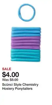 Ulta Beauty Scünci Style Chemistry Hosiery Ponytailers offer