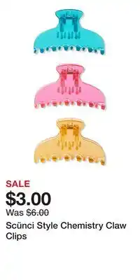 Ulta Beauty Scünci Style Chemistry Claw Clips offer