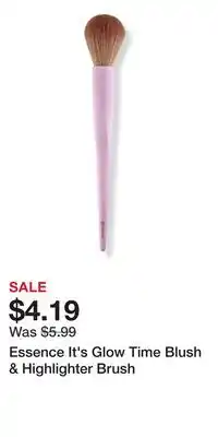 Ulta Beauty Essence It's Glow Time Blush & Highlighter Brush offer