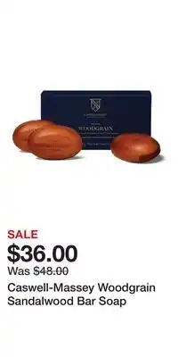 Ulta Beauty Caswell-Massey Woodgrain Sandalwood Bar Soap offer