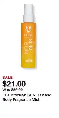 Ulta Beauty Ellis Brooklyn SUN Hair and Body Fragrance Mist offer
