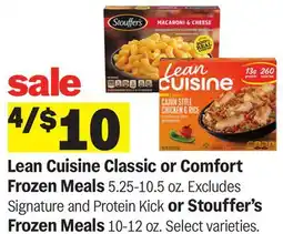 Meijer Lean Cuisine Classic or Comfort Frozen Meals 5.25-10.5 oz offer