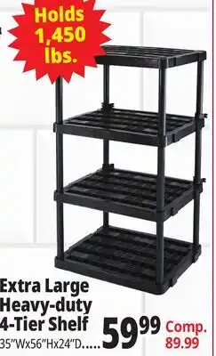 Ocean State Job Lot Extra Large Heavy Duty 4 Shelf offer