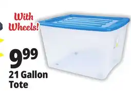 Ocean State Job Lot Gracious Living Stackable Storage Tote with Wheels 80 L offer