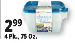 Ocean State Job Lot Mr. Fresh Deep Dish Rectangular Food Storage Containers 4 Count offer