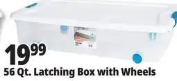 Ocean State Job Lot Sterilite Wheeled Latch Top Storage Box 56 Qt offer