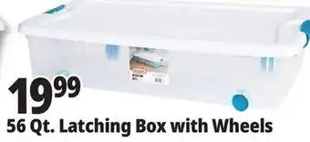 Ocean State Job Lot Sterilite Wheeled Latch Top Storage Box 56 Qt offer