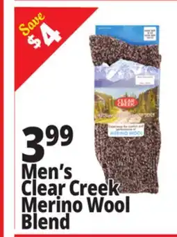 Ocean State Job Lot Clear Creek Men's Merino Wool Boot Socks offer