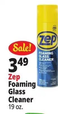 Ocean State Job Lot ZEP Foaming Glass Cleaner 19 oz offer