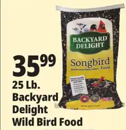 Ocean State Job Lot Backyard Delight Songbird Food 25 lbs offer