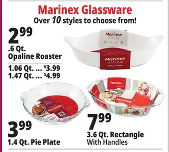 Ocean State Job Lot Marinex Glassware offer