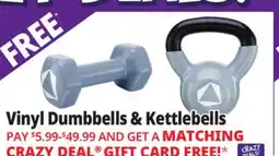Ocean State Job Lot Vinyl Dumbbells & Kettlebells offer