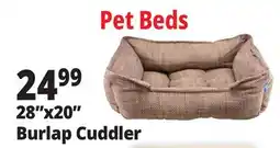 Ocean State Job Lot 28x20 Burlap Cuddler offer