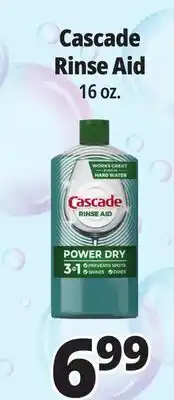 Ocean State Job Lot Cascade Rinse Aid 16 oz offer