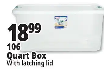Ocean State Job Lot Sterilite Latch Top Storage Box 106 Qt offer