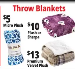 Ocean State Job Lot Throw Blankets offer