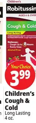 Ocean State Job Lot Children's Cough & Cold offer
