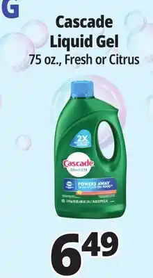 Ocean State Job Lot Cascade Complete Citrus Dishwasher Detergent with Dawn 75 oz offer
