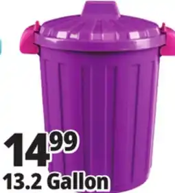 Ocean State Job Lot HemiCasa Large Oscar Bin with Lid and Handles 50 L offer