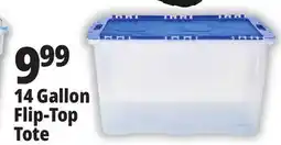 Ocean State Job Lot Gracious Living Clear Tote with Flip Top Lid 14 Gal offer