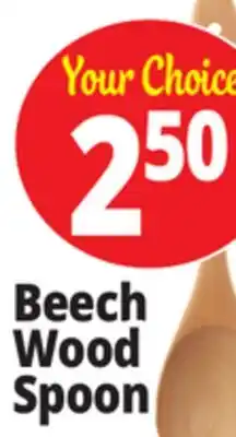 Ocean State Job Lot Beech Wood Spoon offer