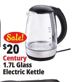 Ocean State Job Lot Century Glass Electric Tea Kettle 1.7 L offer