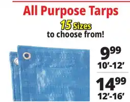 Ocean State Job Lot All Purpose Tarps offer