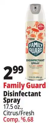 Ocean State Job Lot Family Guard Disinfectant Spray offer