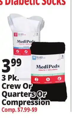 Ocean State Job Lot 3 Pk. Crew Or Quarters Or Compression offer