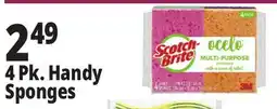 Ocean State Job Lot Scotch-Brite Ocelo Multi-Purpose 3M Sponges 4 Count offer