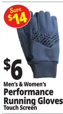 Ocean State Job Lot Men's & Women's Performance Running Gloves offer