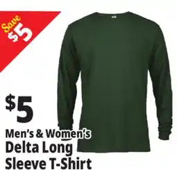 Ocean State Job Lot Men's & Women's Delta Long Sleeve T-Shirt offer