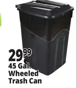 Ocean State Job Lot 45 Gal. Wheeled Trash Can offer