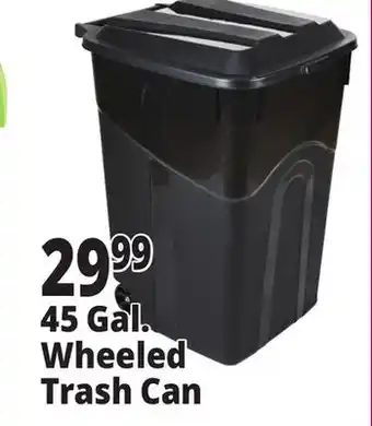 Ocean State Job Lot 45 Gal. Wheeled Trash Can offer