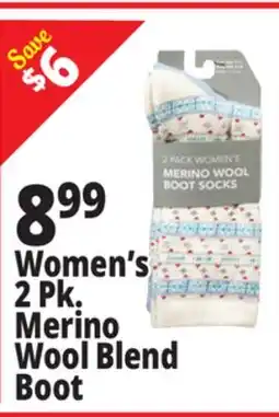 Ocean State Job Lot Women's Merino Wool Active Socks 2 Pack offer