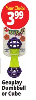 Ocean State Job Lot Geoplay Dumbbell or Cube offer