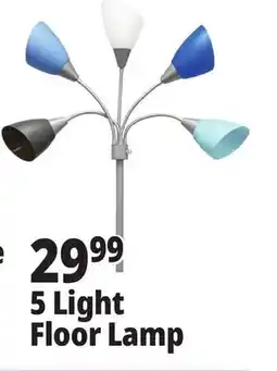 Ocean State Job Lot 5 Light Floor Lamp offer