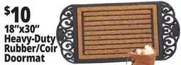 Ocean State Job Lot 18x30 Heavy-Duty Rubber/Coir Doormat offer
