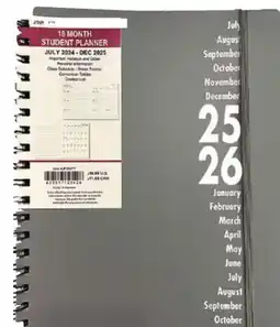 Ocean State Job Lot 8x10 2025/2026 18 Month Student Planners offer