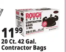 Ocean State Job Lot Rough Stuff 42 Gal Contractor Trash Bags 20 Count offer