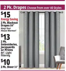 Ocean State Job Lot Curtains offer