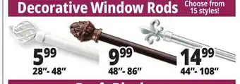 Ocean State Job Lot Window Rods offer