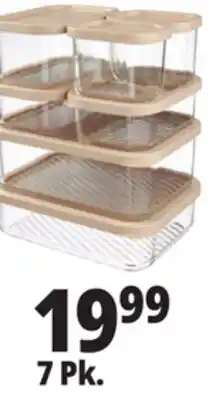 Ocean State Job Lot Home Living 7-Piece Glass Storage Set offer