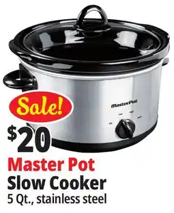 Ocean State Job Lot MasterPot Slow 5 Qt Cooker offer