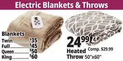 Ocean State Job Lot Blankets, Heated Throw 50x60 offer